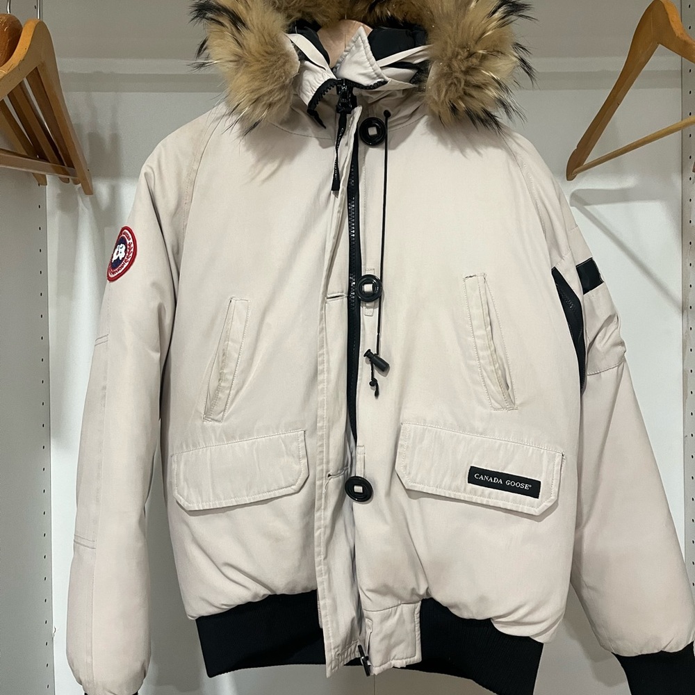Cream Canada Goose Bomber Jacket